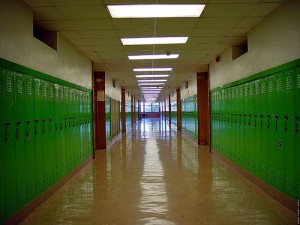 Bryan Adams High School Hallway by Dean Terry