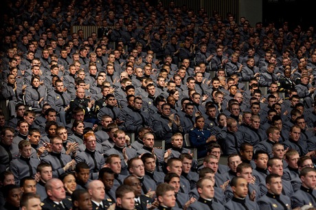 cadets applause barack obama