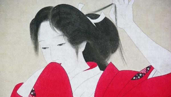 red kimono